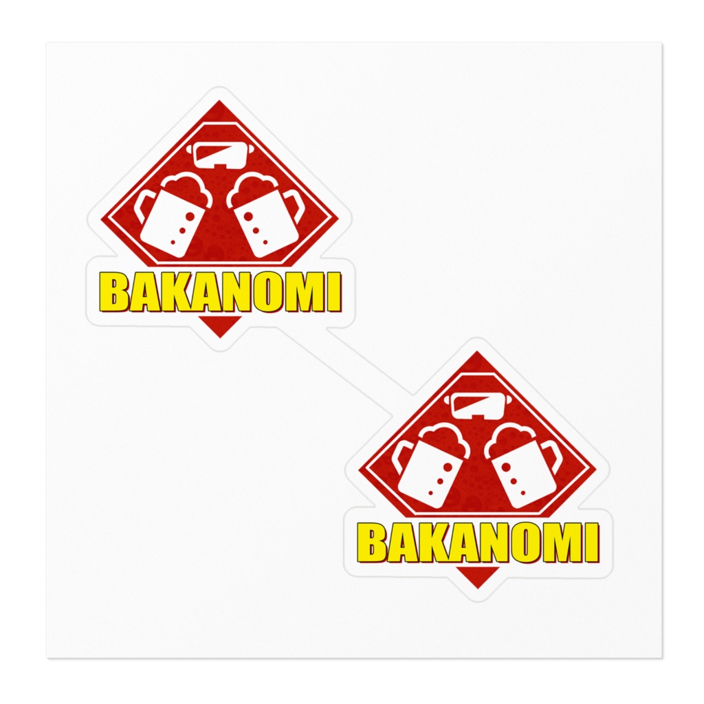 【BAKANOMIグッズ】BAKANOMI 自分で切断!知育ステッカー