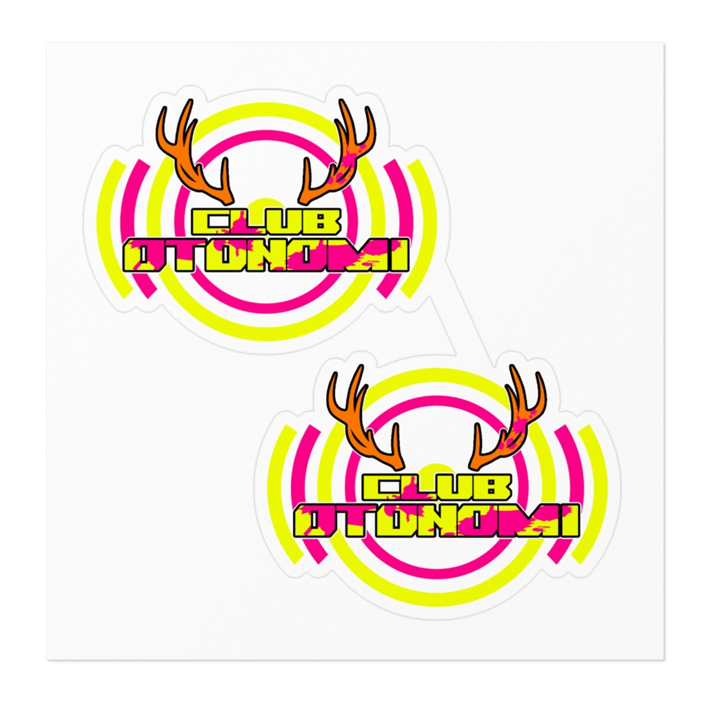 【OTONOMIグッズ】CLUB OTONOMI チョキチョキステッカー気合編