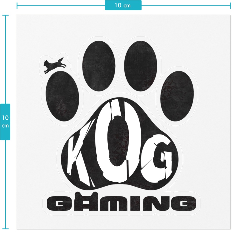 【KOG Gaming】コギゲーミングクリアステッカー(パズルタイプ)