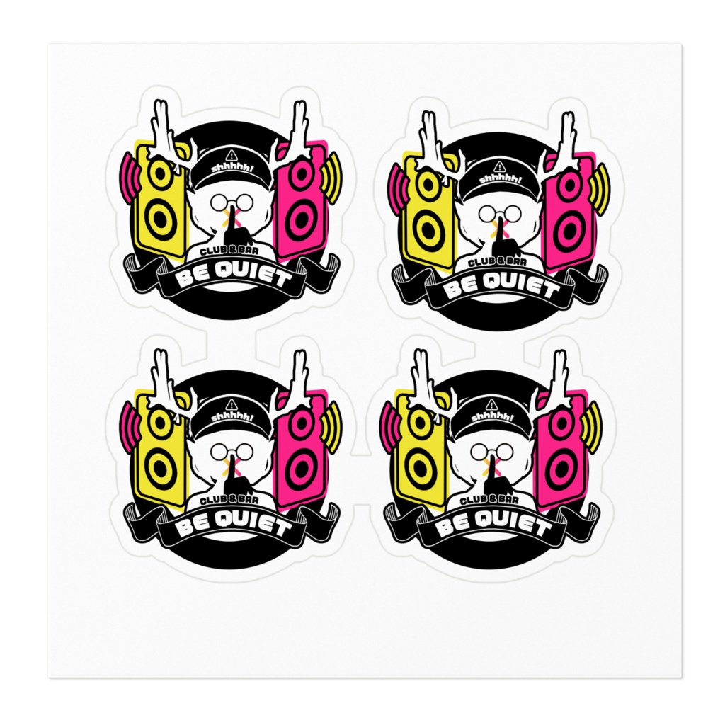 CLUB&BAR BE QUIET 仏蛇義理ステッカー
