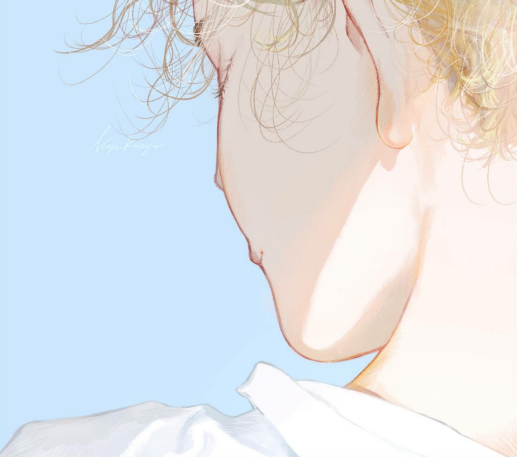 水色/色紙サイズポスター