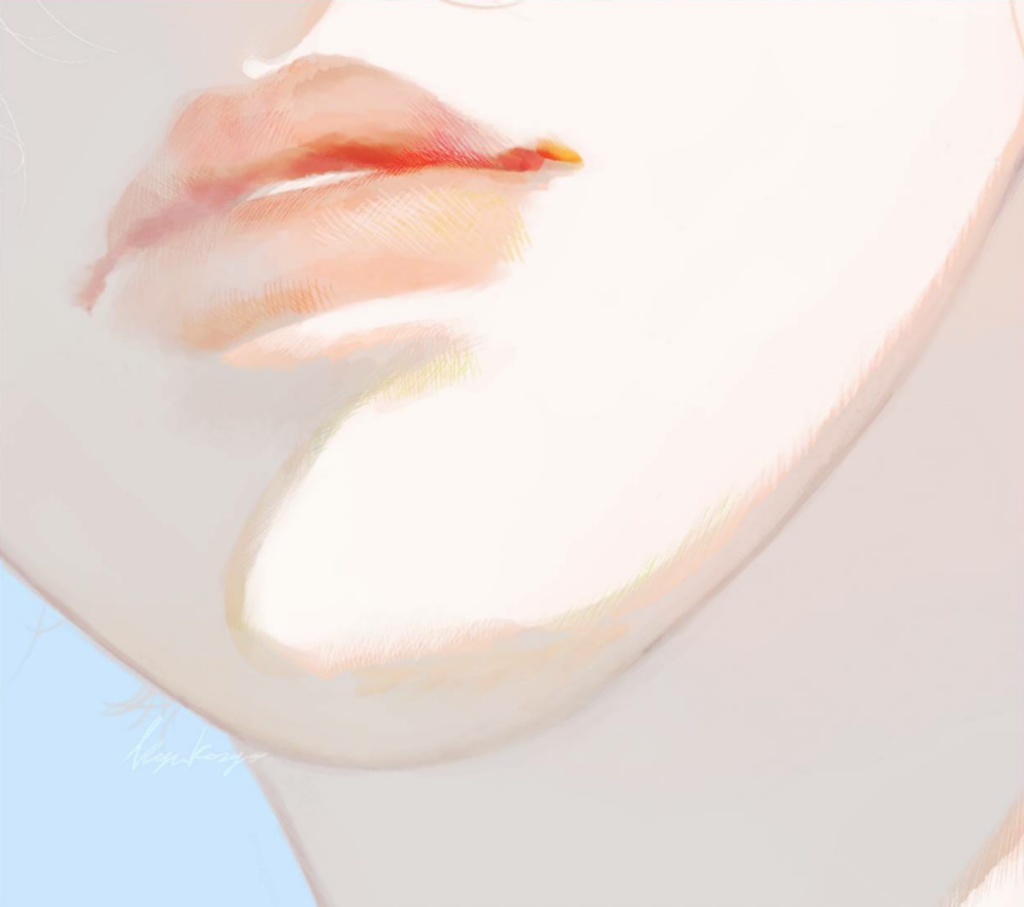 水色/色紙サイズポスター