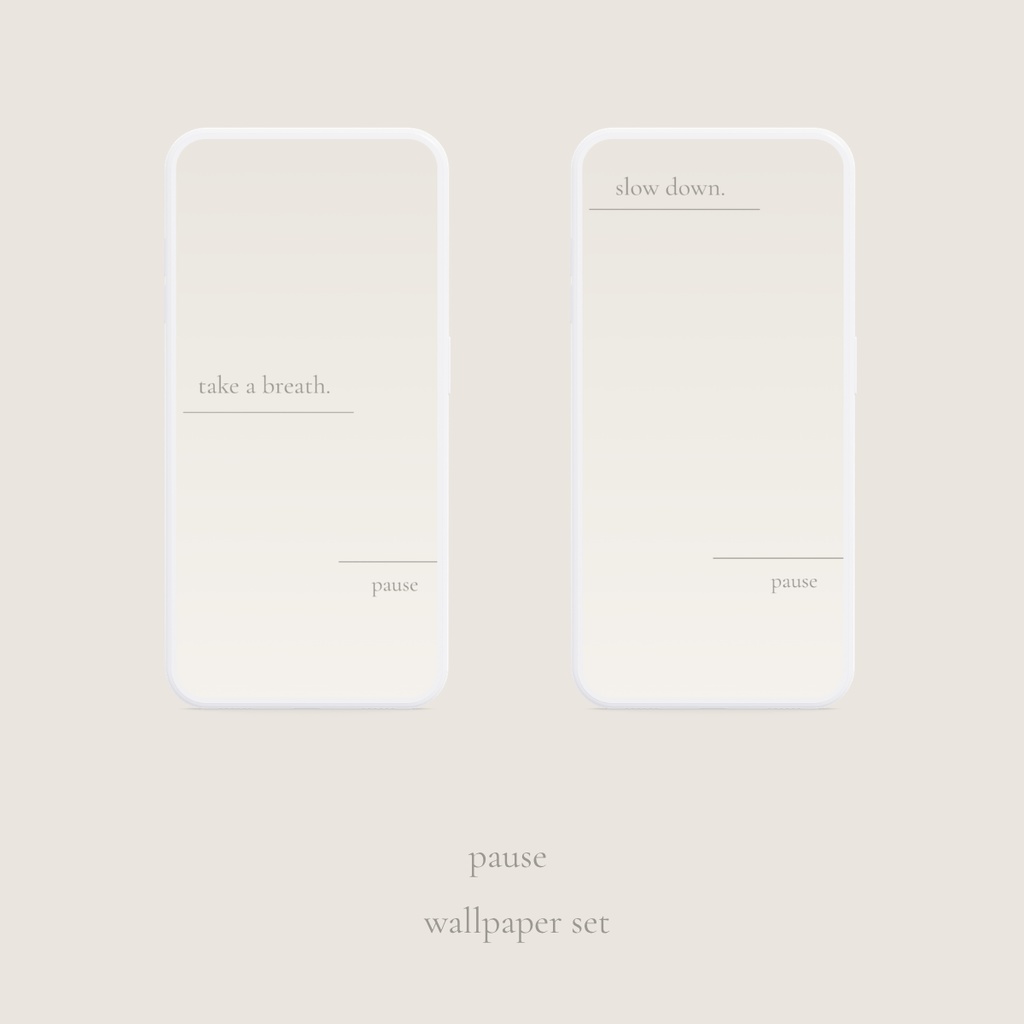 pause wallpaper set — vol.01