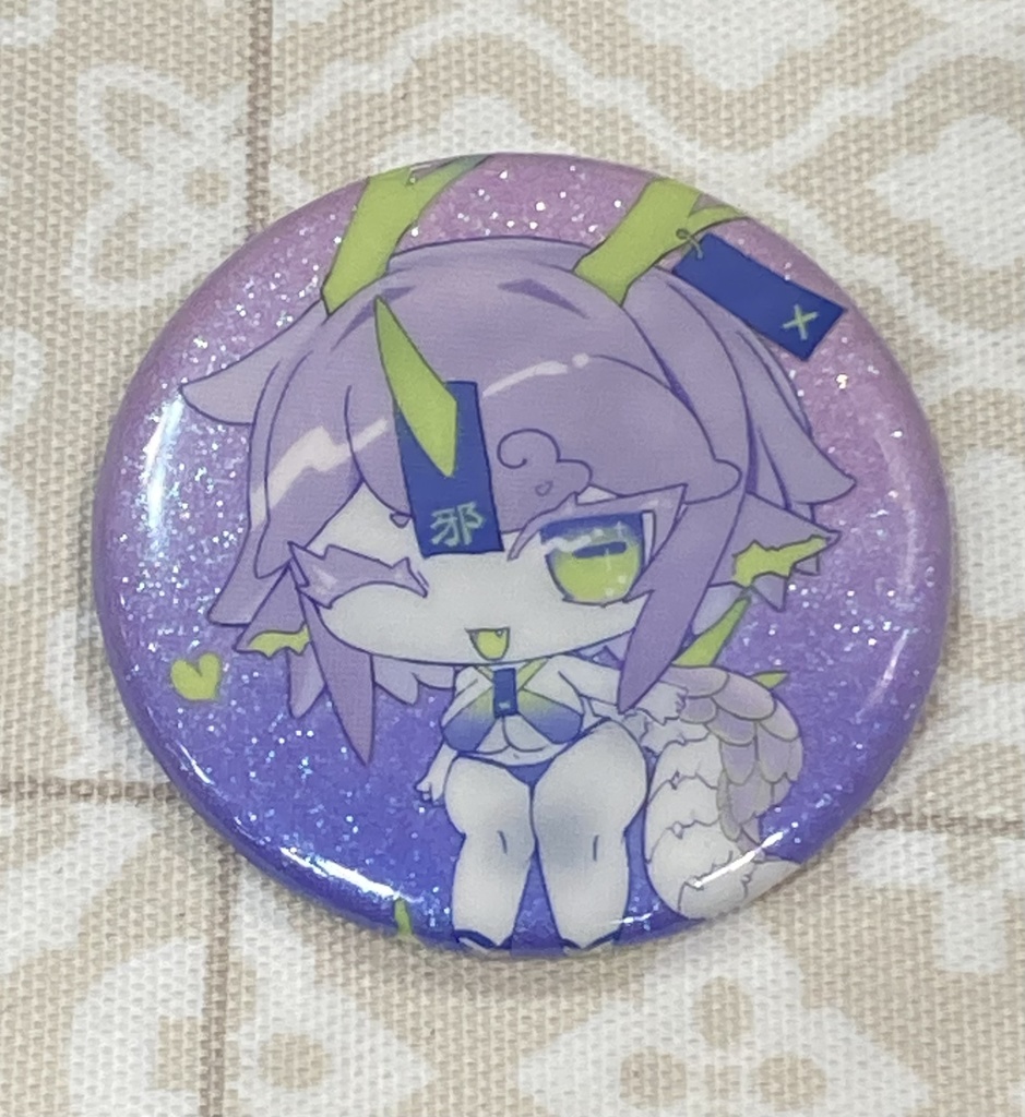キラキラ缶バッジ