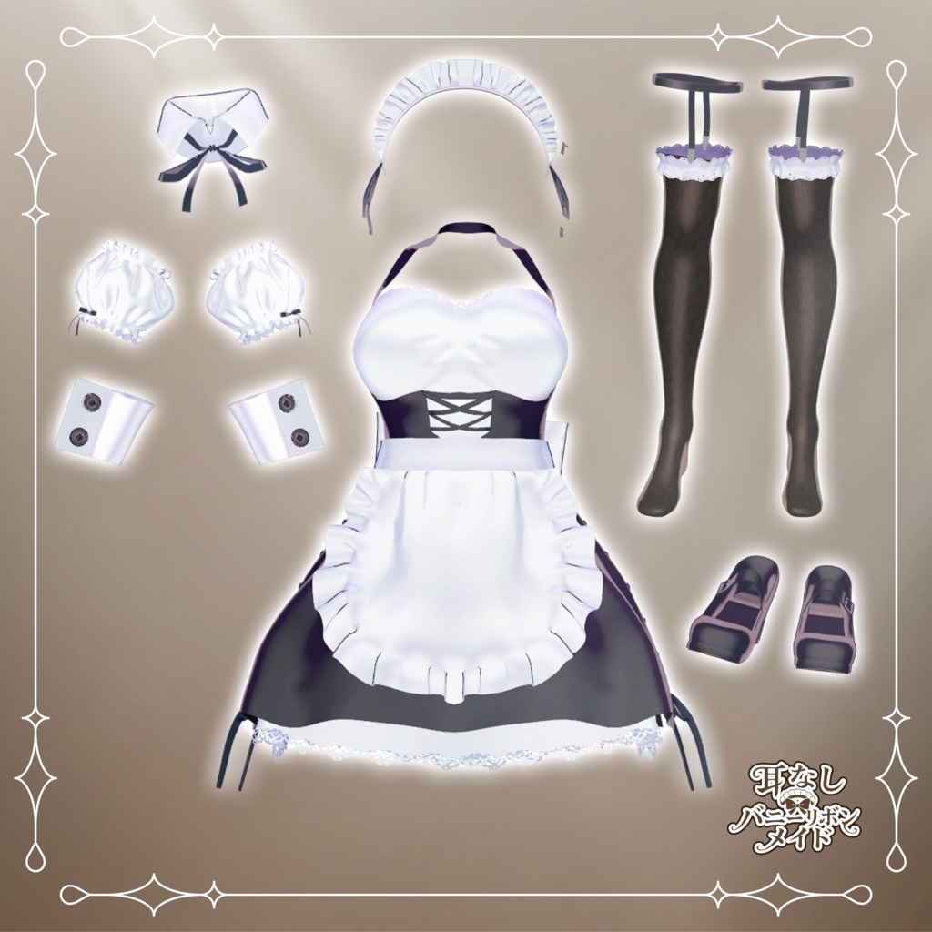 🎀Special Sale Event🎀 耳なしバニーリボンメイド - Earless Bunny Ribbon Maid - 【複数アバター対応】