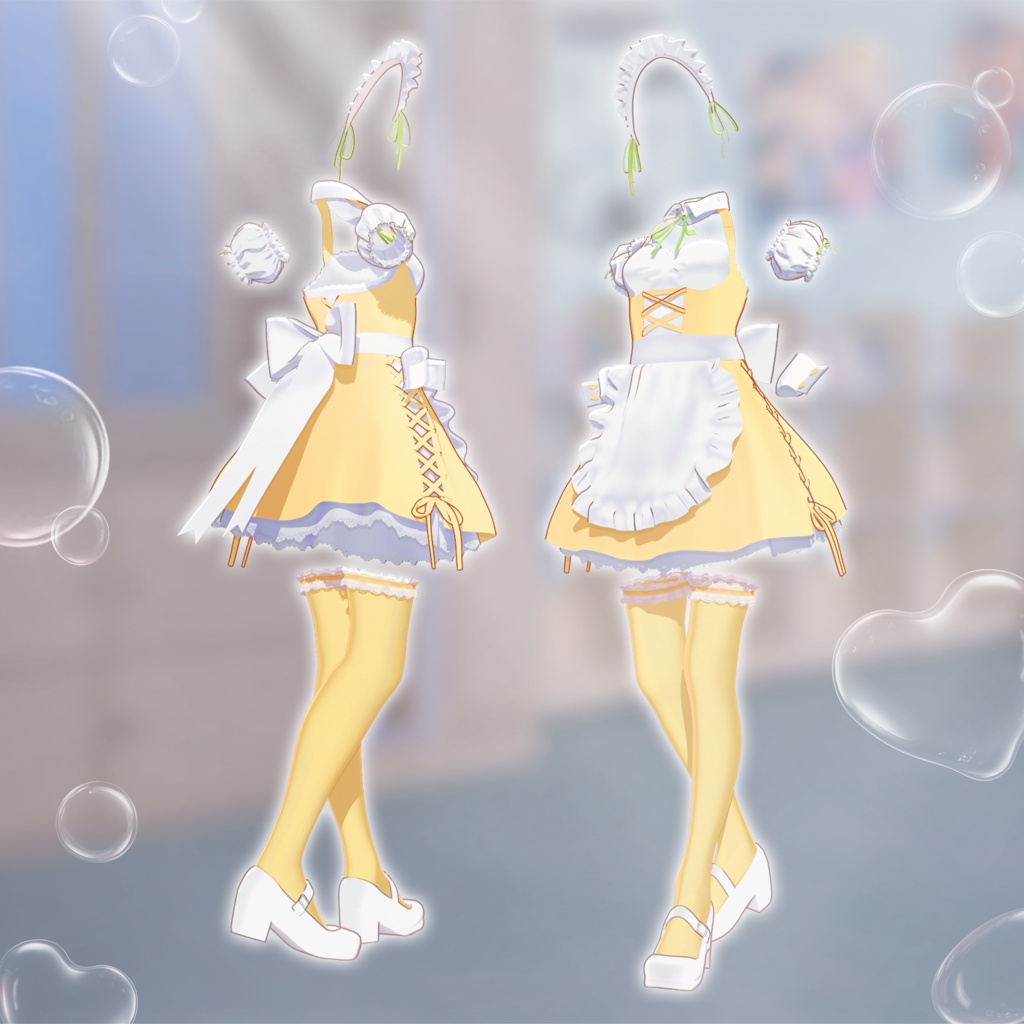 🎀Special Sale Event🎀 耳なしバニーリボンメイド - Earless Bunny Ribbon Maid - 【複数アバター対応】
