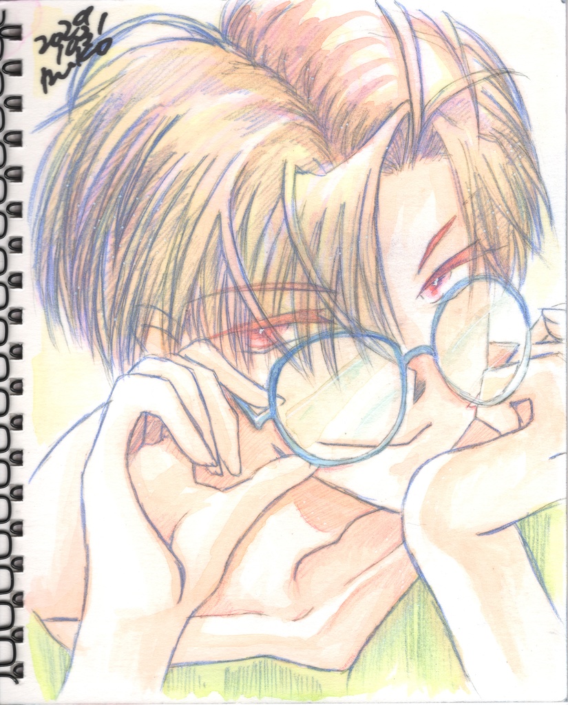 【FGO】スケブ丸ごと1冊 直筆絵【高杉晋作】【2枚だけ高ぐだ♀】