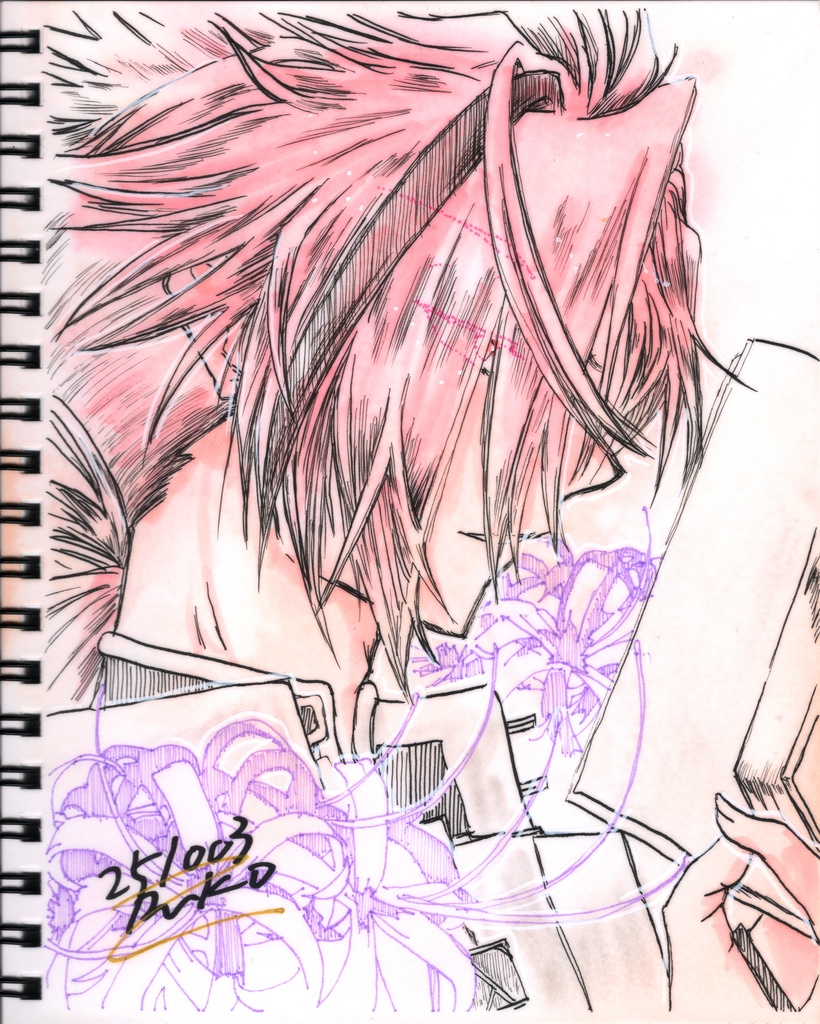 【FGO】スケブ丸ごと1冊 直筆絵【高杉晋作】