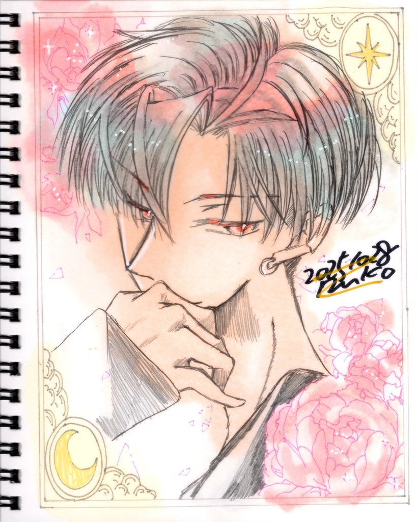 【FGO】スケブ丸ごと1冊 直筆絵【高杉晋作】