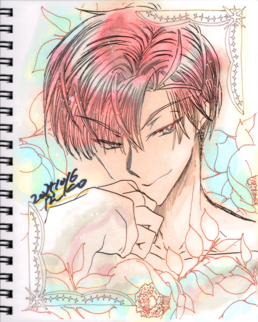 【FGO】スケブ丸ごと1冊 直筆絵【高杉晋作】