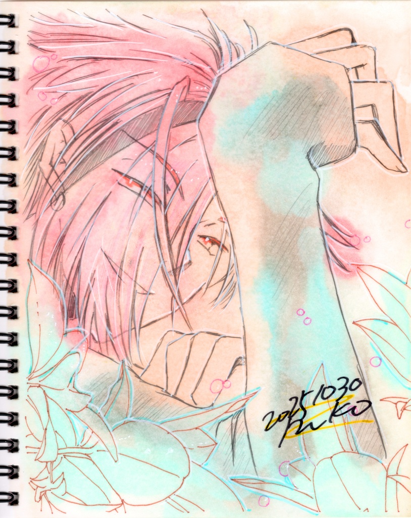 【FGO】スケブ丸ごと1冊 直筆絵【高杉晋作】