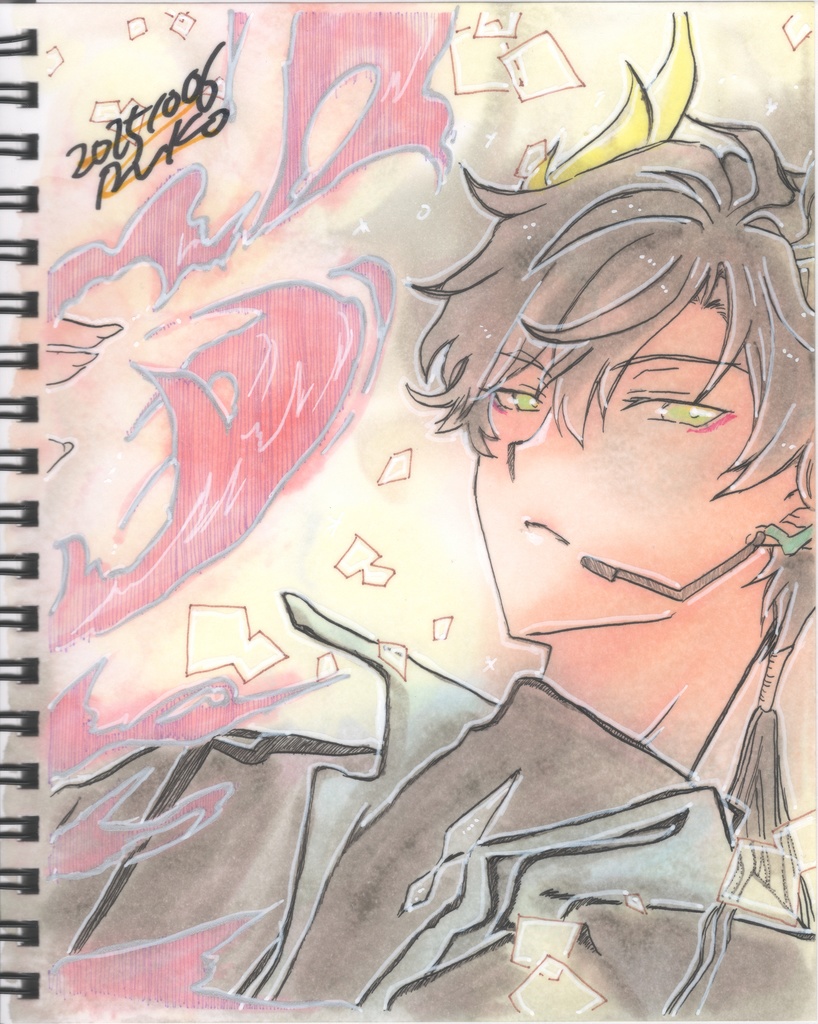 【崩壊スターレイル】スケブ丸ごと1冊 直筆絵【丹恒】【飲月】【騰荒】