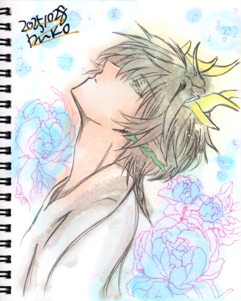 【崩壊スターレイル】スケブ丸ごと1冊 直筆絵【丹恒】【飲月】【騰荒】