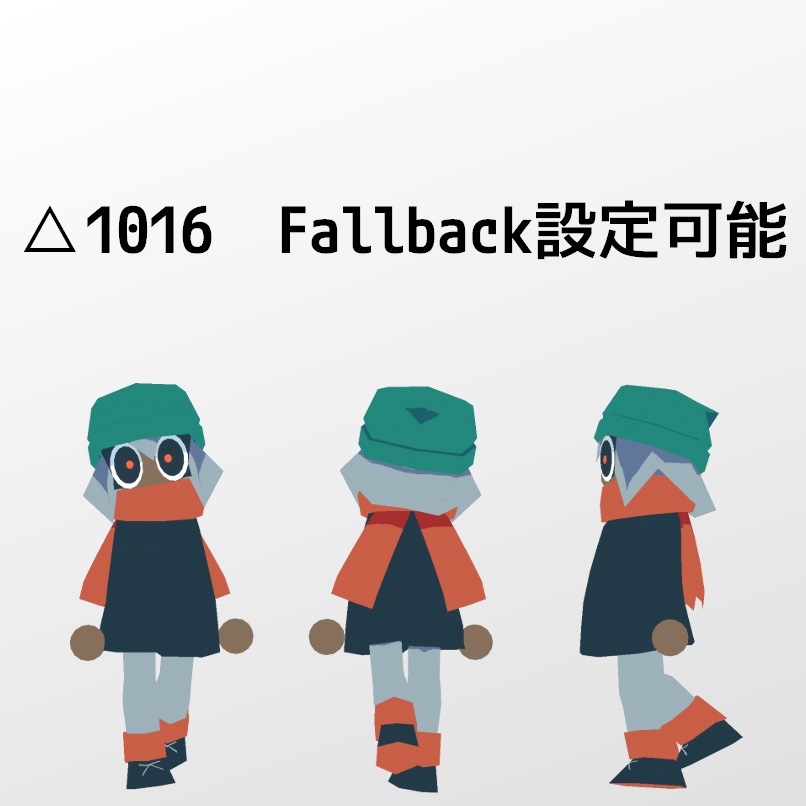 プロキシちゃん/Proxy-Chan　オリジナル3Dモデル　Fallback対応 - デデオ95 - 2/5
