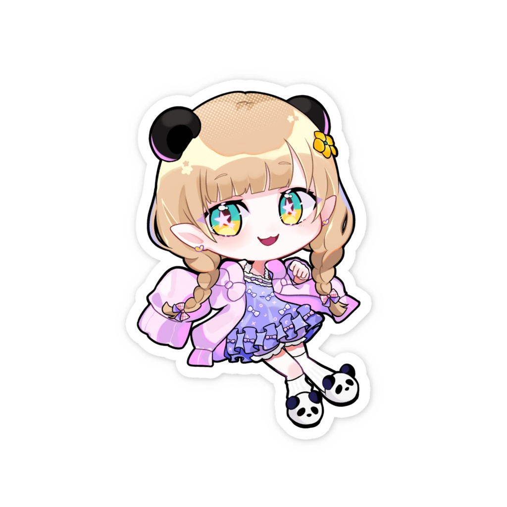 たけむのスマホステッカー(星目)