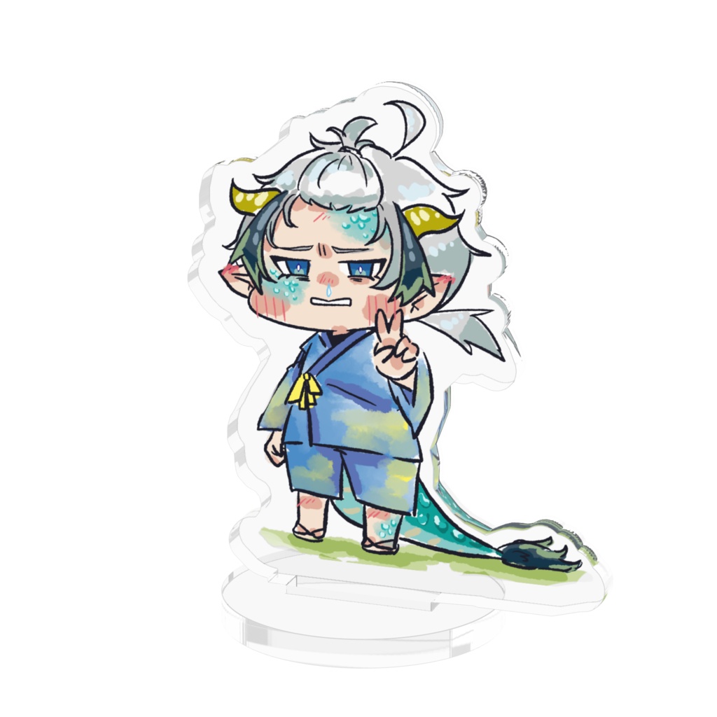 2ちゃいのちゅうのあお のアクリルフィギュア