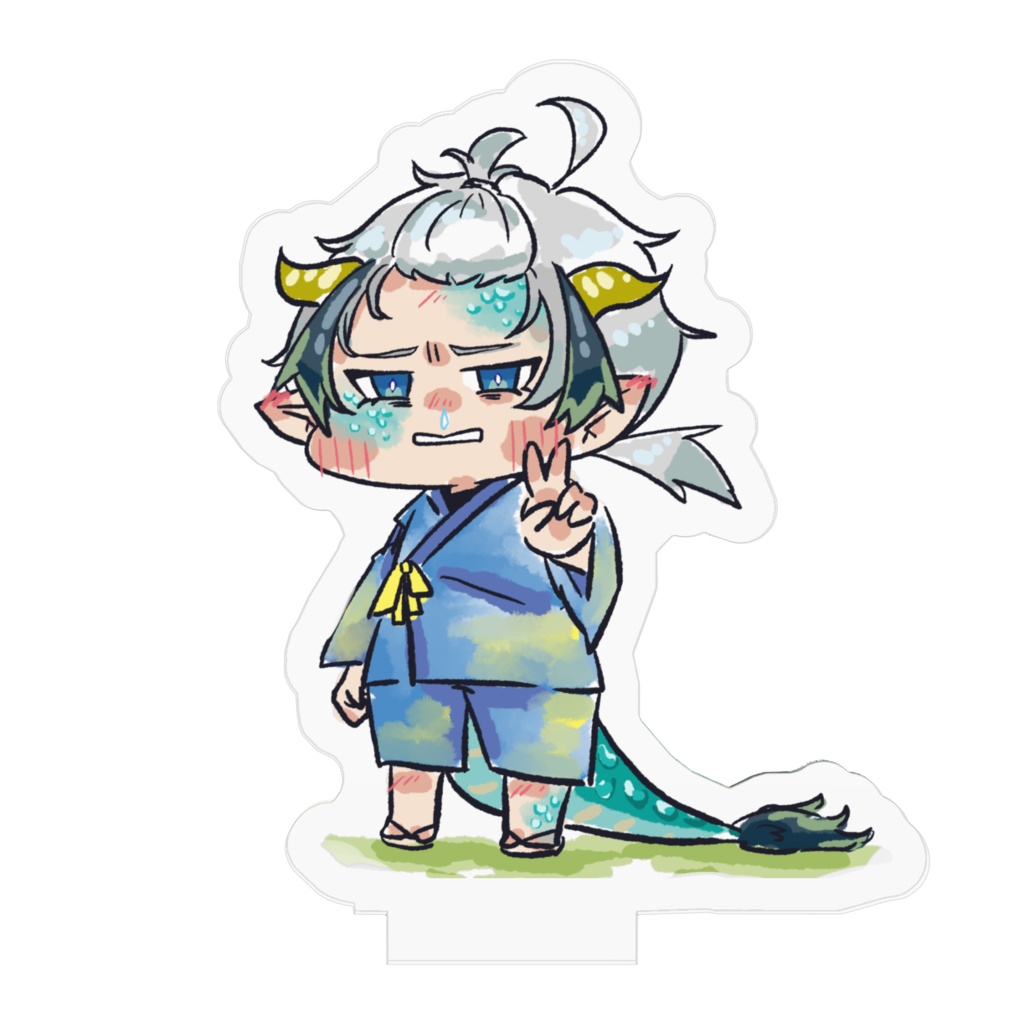 2ちゃいのちゅうのあお のアクリルフィギュア