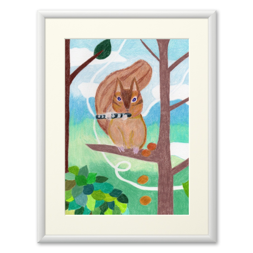 リス　ピッコロ　複製画プリモアート