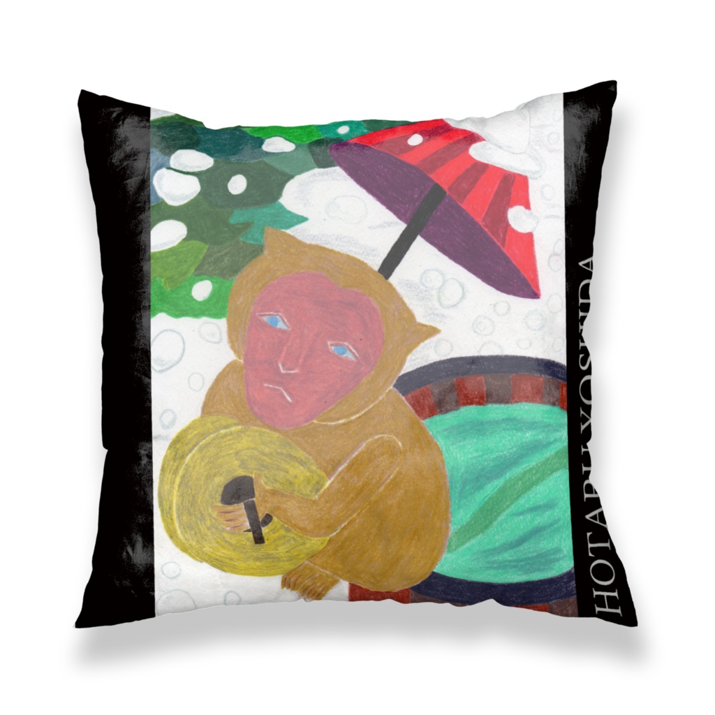 サル シンバル クッションカバー