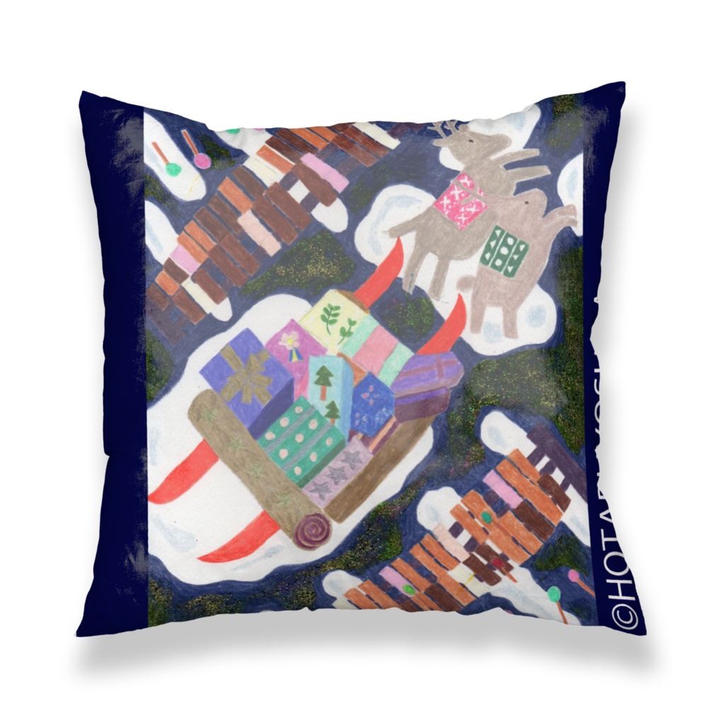 木琴 トナカイ クッションカバー