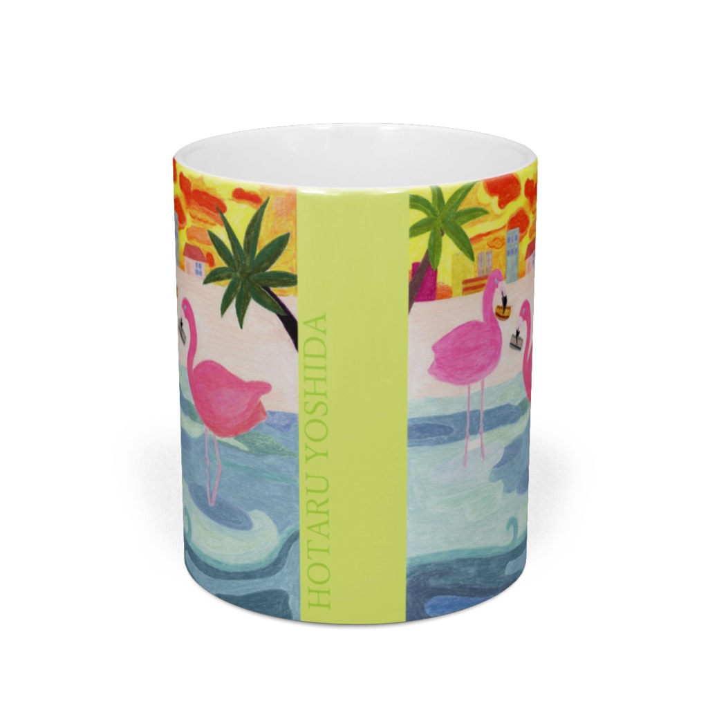 フラミンゴ ハーモニカ マグカップ
