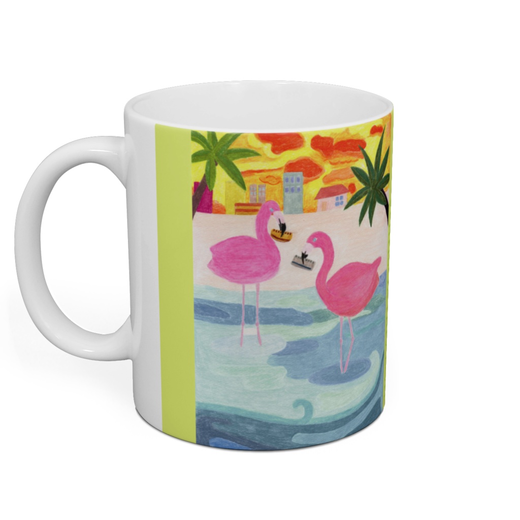 フラミンゴ ハーモニカ マグカップ