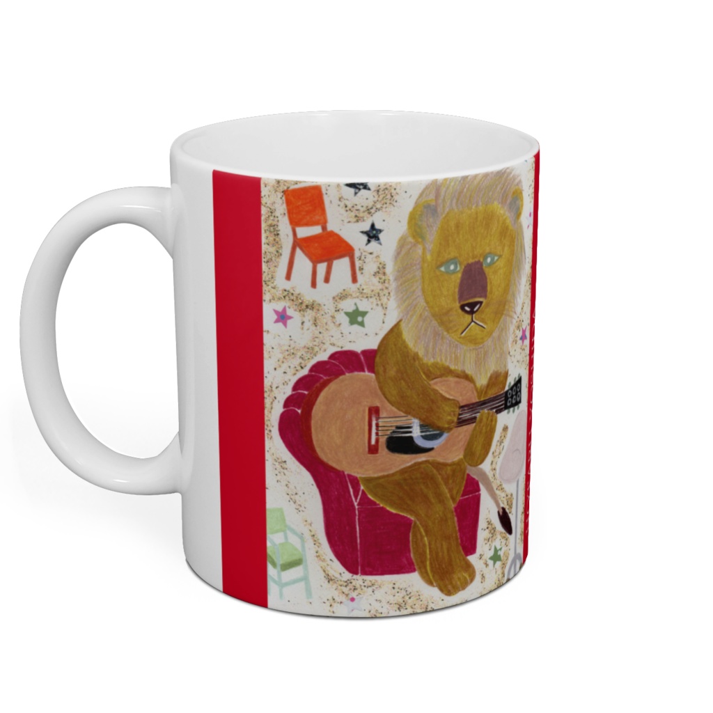 ライオン ギター マグカップ