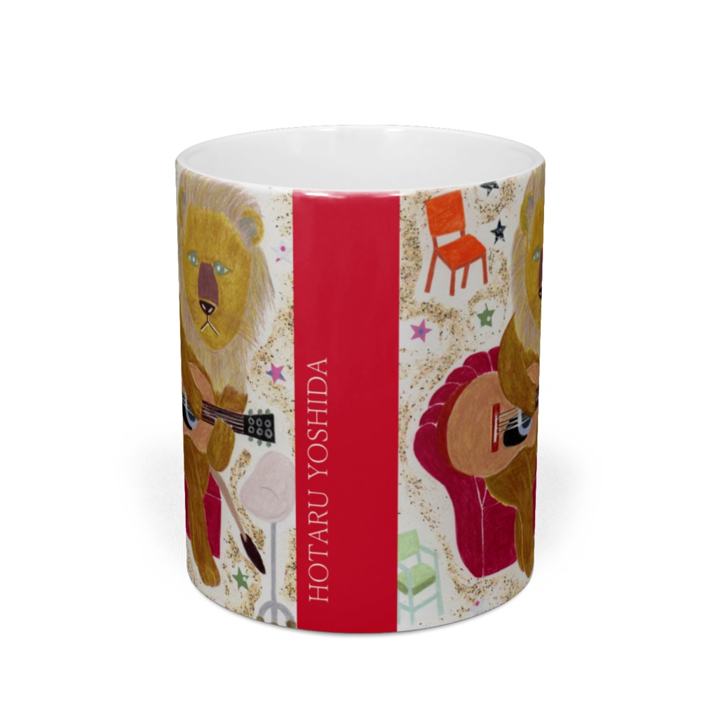 ライオン ギター マグカップ