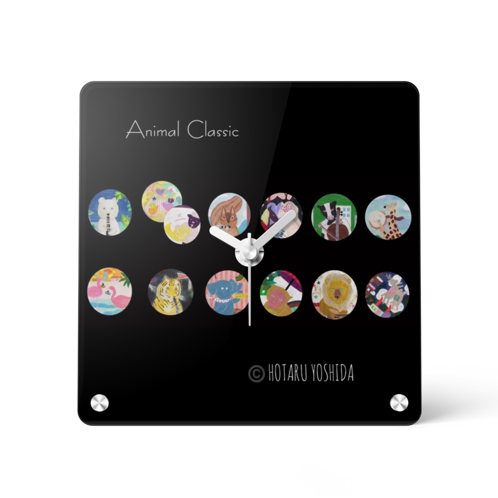 アクリル時計　 Animal Classic