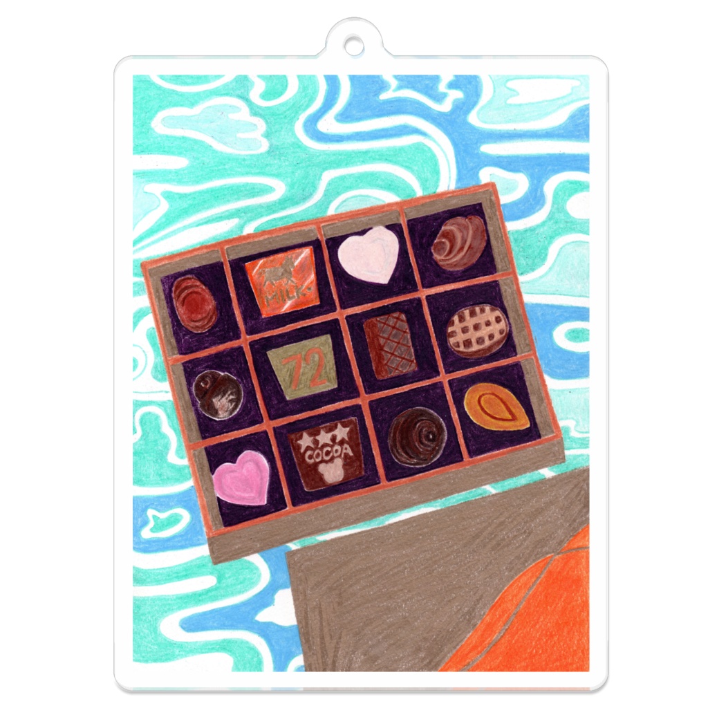 チョコレート　アクリルキーホルダー
