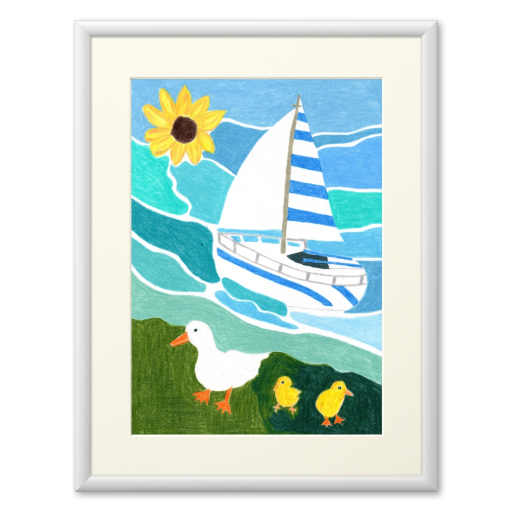 青の波間のひととき