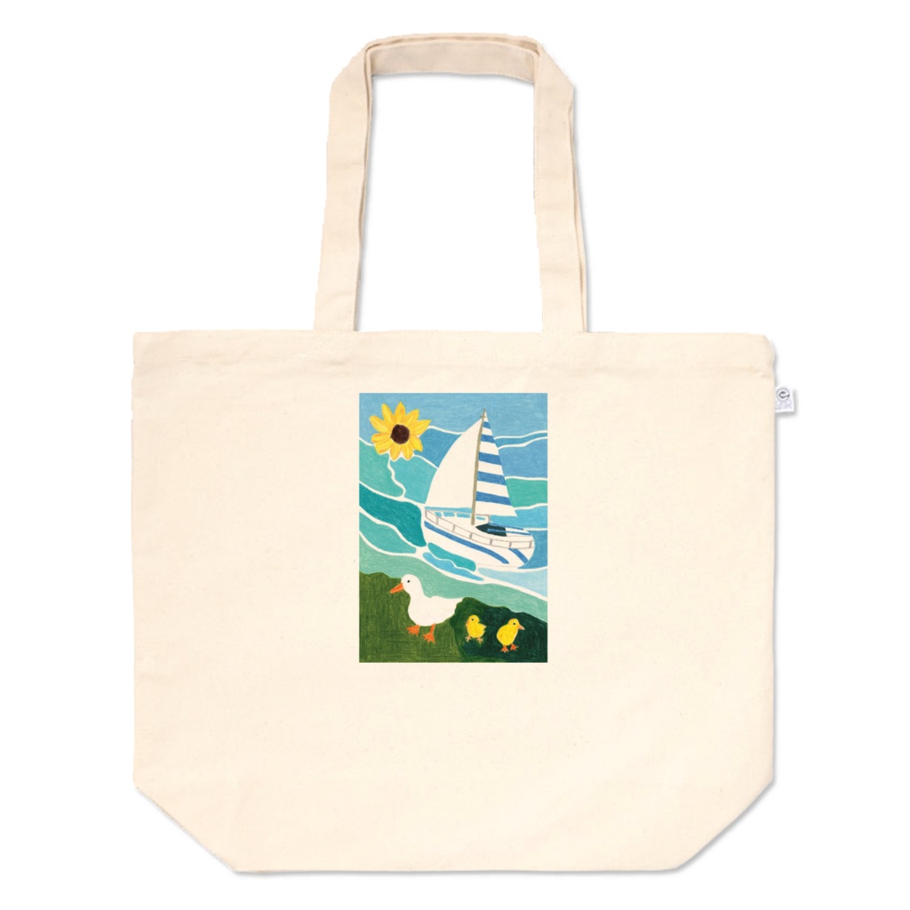 青の波間のひととき トートバッグ