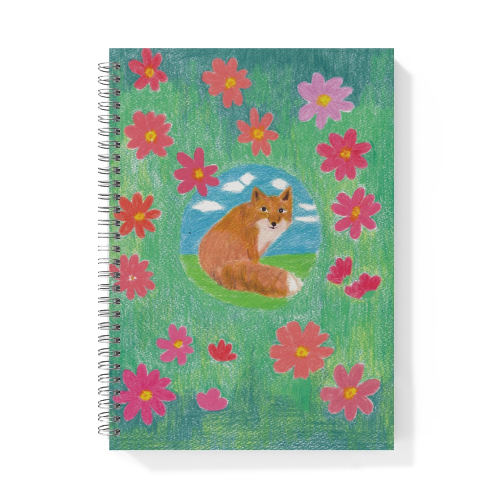 コスモスの迷い道、きつねの影リングノート