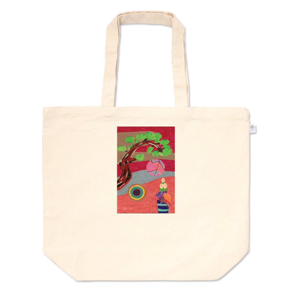 松と門松の雅 トートバッグ