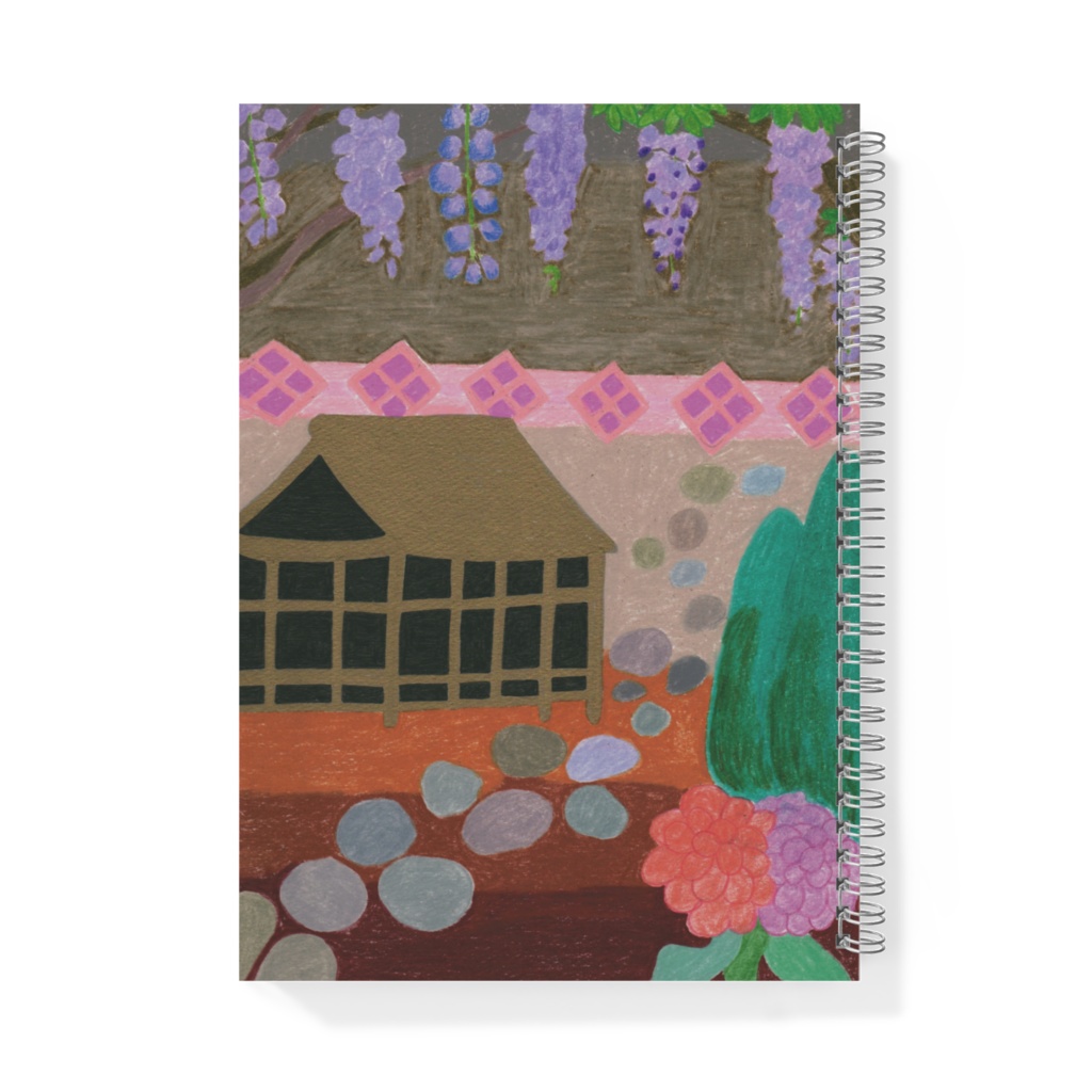 庭に咲く紫雲リングノート