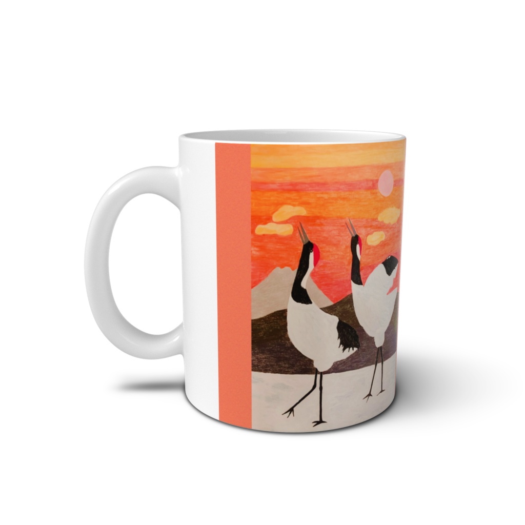 夕鶴マグカップ