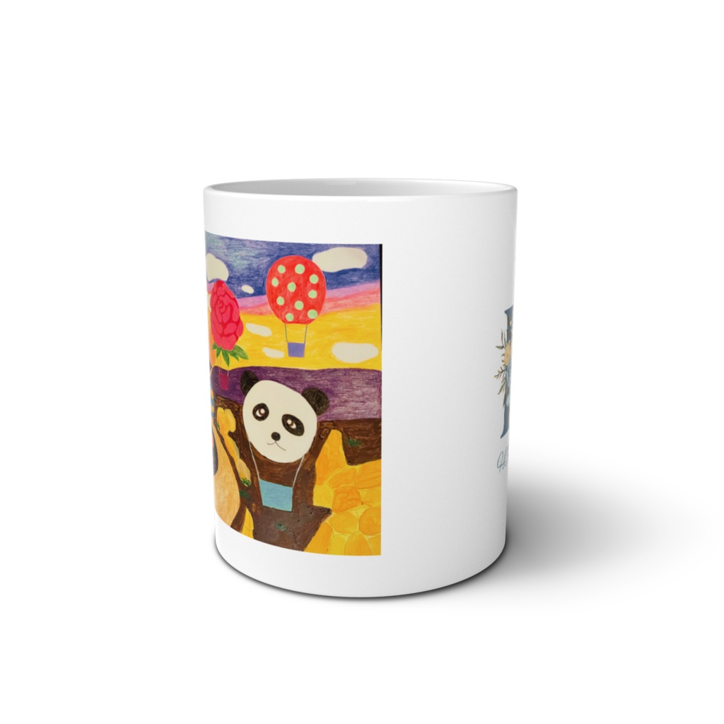 楽しい気球マグカップ