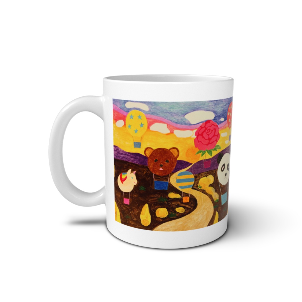 楽しい気球マグカップ