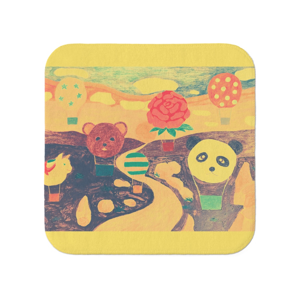 楽しい気球タオルハンカチ