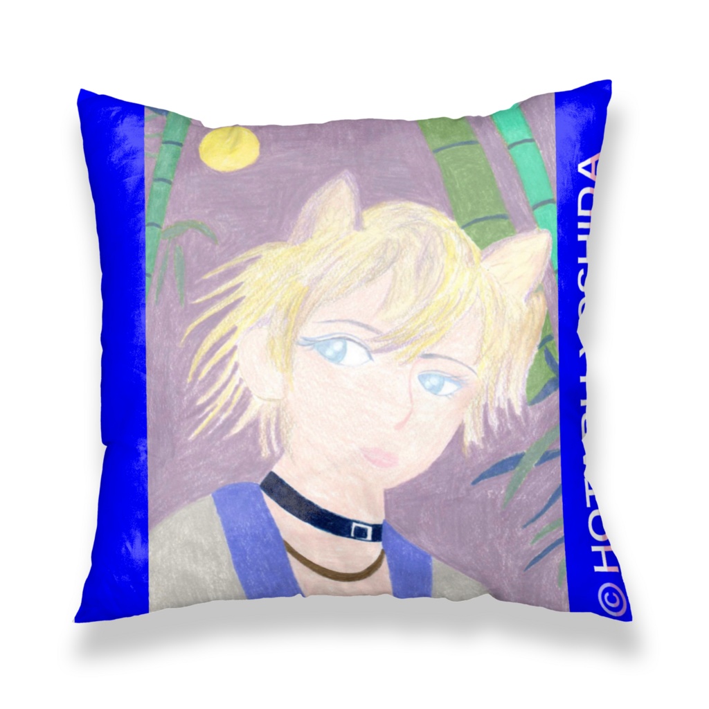 BAMBOO Moon Wolfクッションカバー