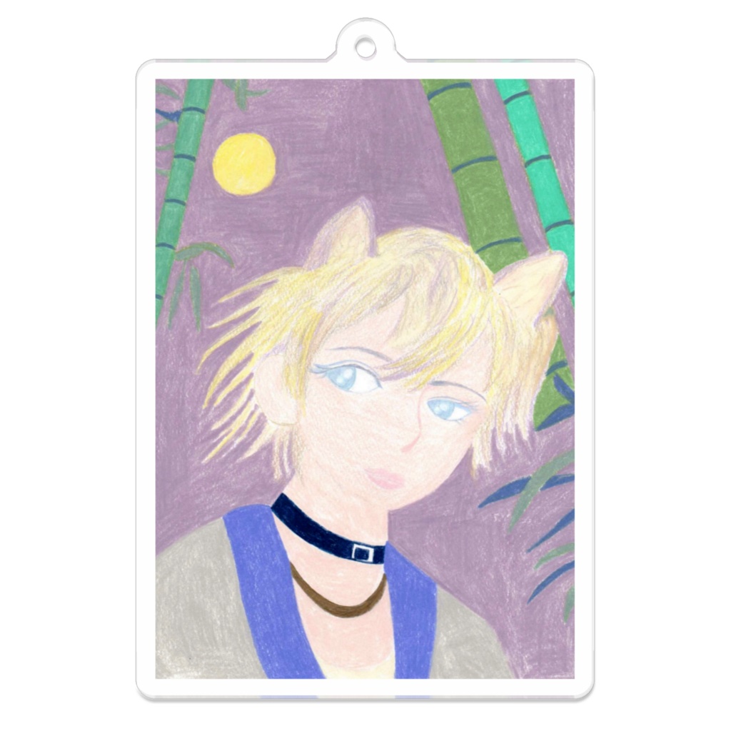 BAMBOO Moon wolfアクリルキーホルダー