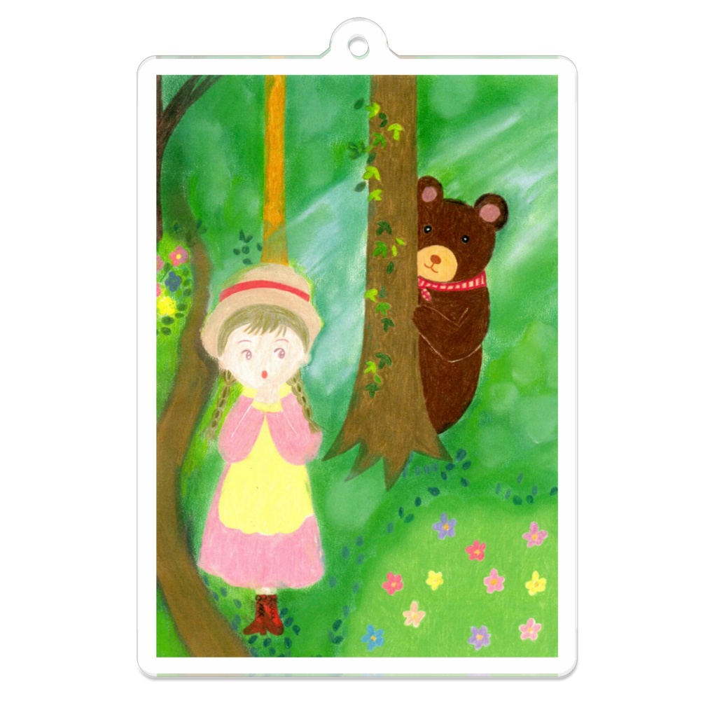 森のくまさんアクリルキーホルダー
