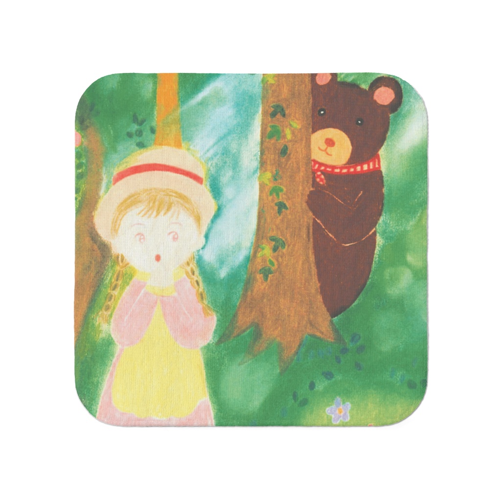 森のくまさんタオルハンカチ