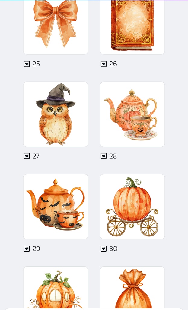 Halloween(ハロウィーン・ハロウィン)パープル × ブラック × オレンジ豪華3カラーセット(背景透過PNG)