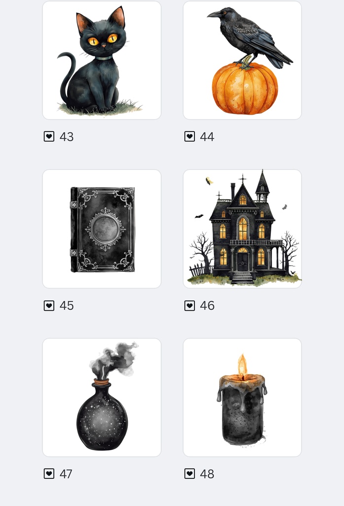 Halloween(ハロウィーン・ハロウィン)パープル × ブラック × オレンジ豪華3カラーセット(背景透過PNG)