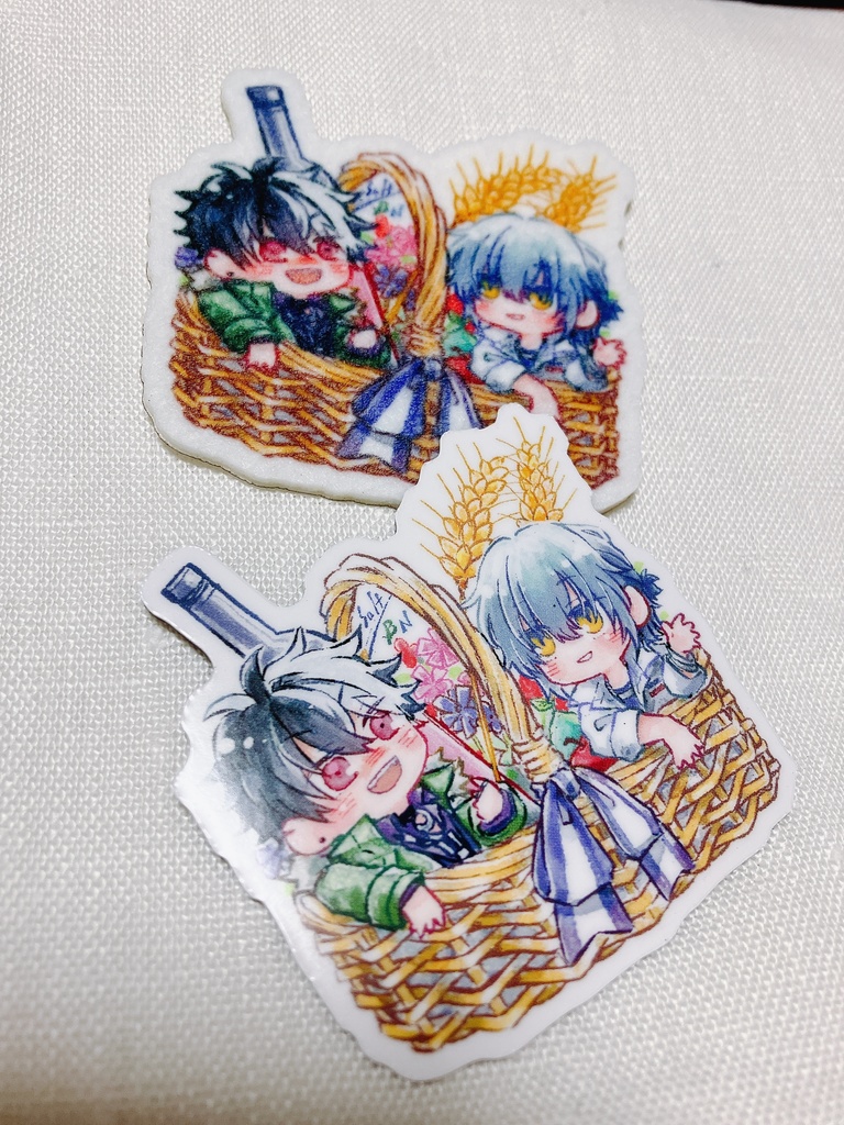 フェルトシール＆マグネット(籠入ブラネロ)