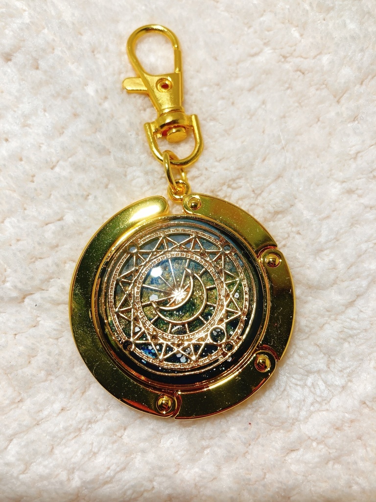 星と月と太陽のバッグハンガー