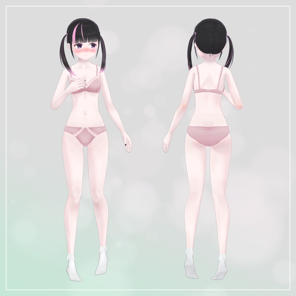 【無料あり】涙乃 -Ruino-【オリジナル3Dモデル】