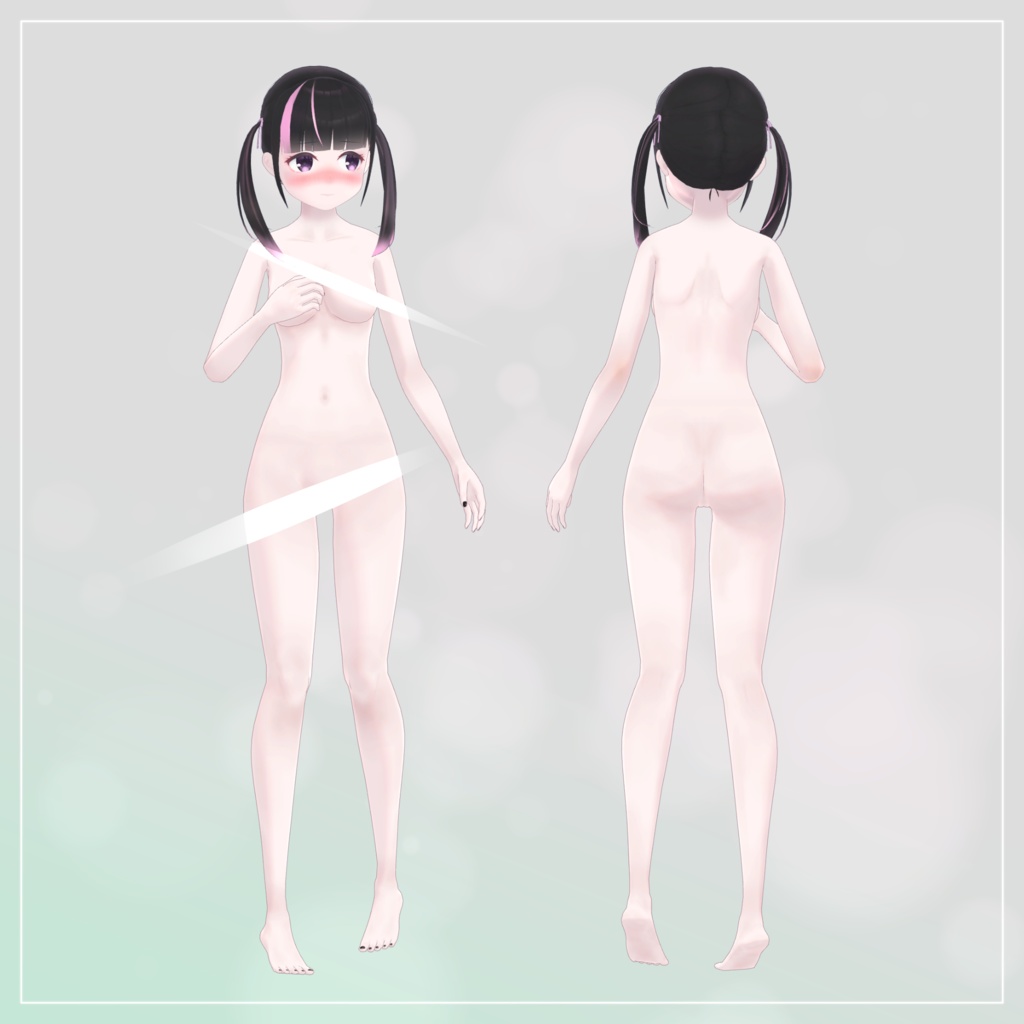 【無料あり】涙乃 -Ruino-【オリジナル3Dモデル】