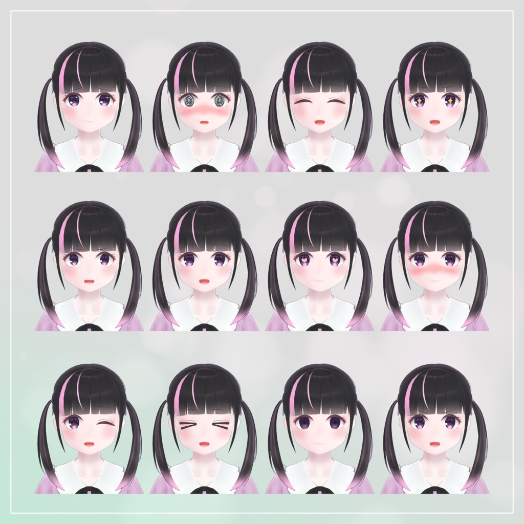 【無料あり】涙乃 -Ruino-【オリジナル3Dモデル】